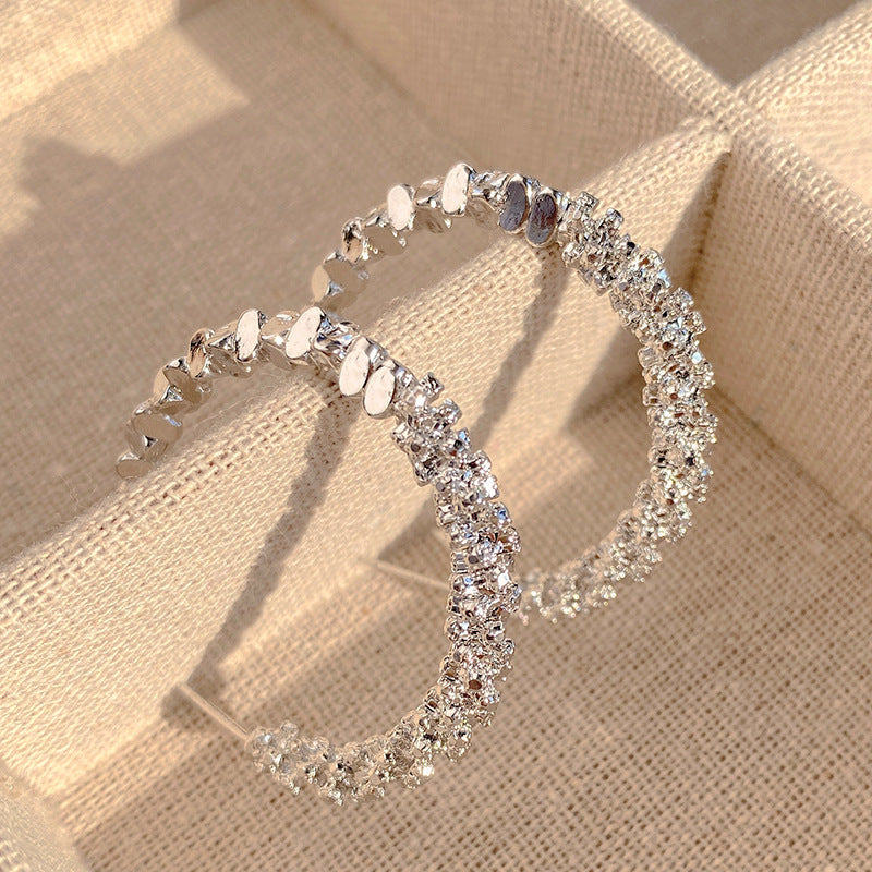 Wholesale Irregular silver earrings